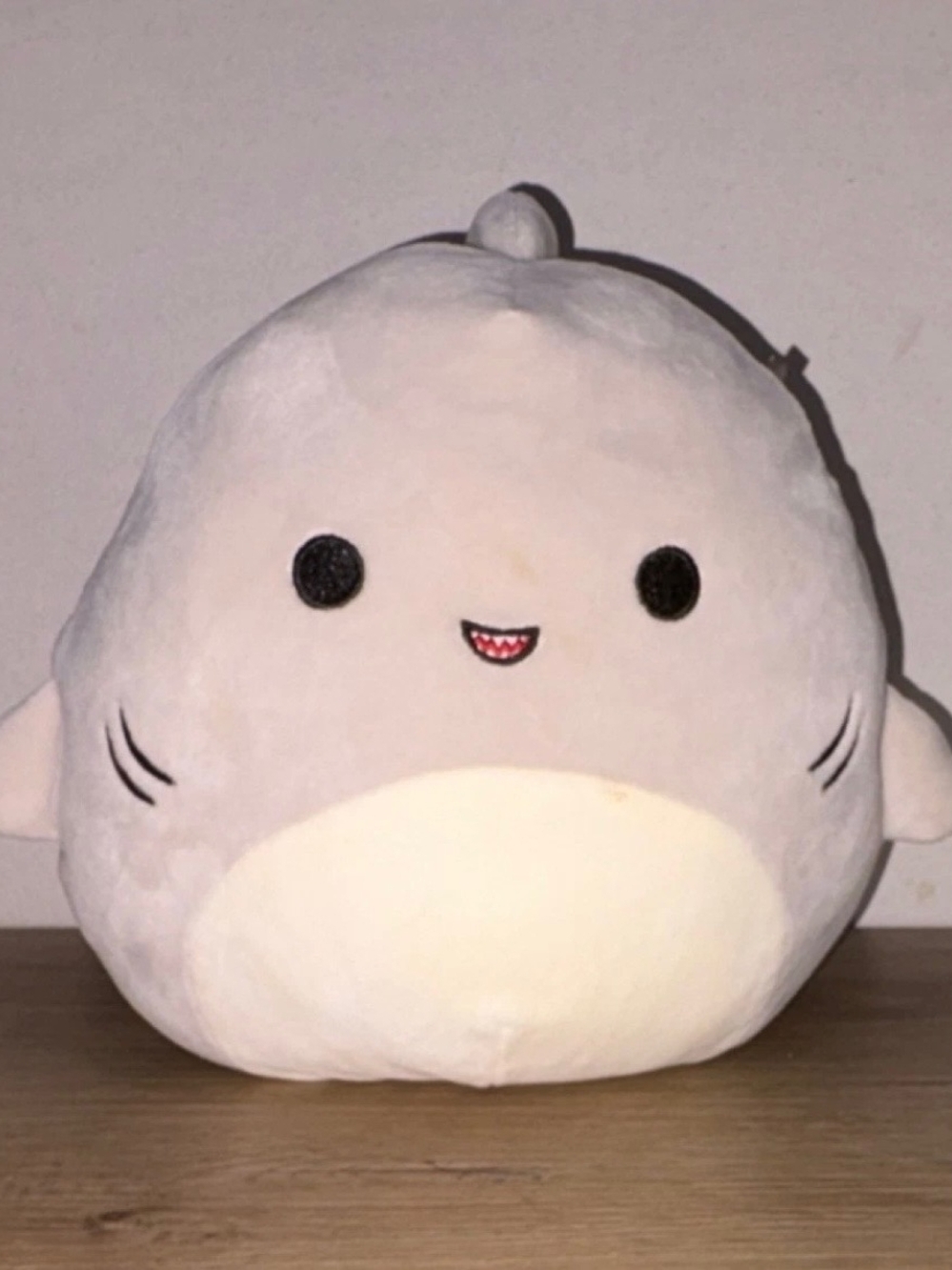 Squishmallows Gray and Cream Shark Plush
